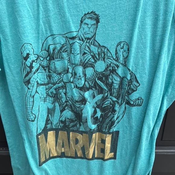 Marvel Turquoise Superheroes Tee - Picture 2 of 4